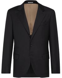Brunello Cucinelli - Super 150S Virgin Wool Four Season Batavia Twill Blazer - Lyst