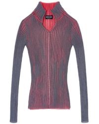 Giorgio Armani - Haut Côtelé À Manches Longues - Lyst
