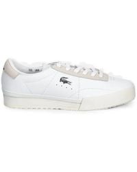 Lacoste - Aura Logo-Plaque Suede-Trim Sneakers - Lyst