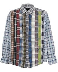 Needles - Flanellhemd Im Patchwork-Look - Lyst