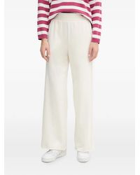 Benetton - Elasticated-Waist Raw-Cut Track Pants - Lyst