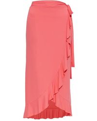 Melissa Odabash - Jupe Mi-Longue À Volants - Lyst