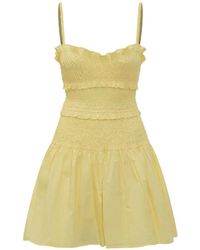 MICHAEL Michael Kors - Smocked Mini Dress - Lyst