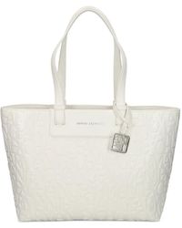ARMANI EXCHANGE - Sac Cabas À Logo Embossé - Lyst