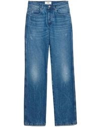 Ami Paris - Low-Rise Straight-Leg Jeans - Lyst