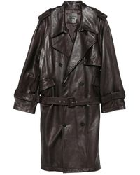 The Attico - Leren Jas - Lyst