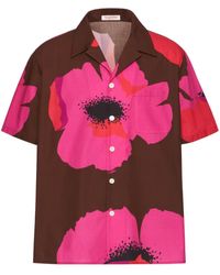 Valentino Garavani - Bowlinghemd mit Blumen-Print - Lyst