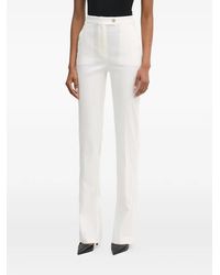 Pinko - Split-Hem Slim-Fit Trousers - Lyst