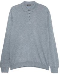 Gran Sasso - Buttoned Long-Sleeve Polo Shirt - Lyst