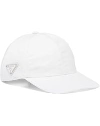 Prada - Logo-Plaque Nylon Baseball Cap - Lyst