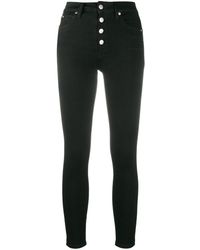 Calvin Klein Jeans skinny a vita alta - Nero