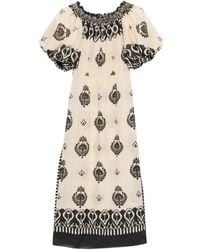 Johanna Ortiz - Harbor Hues Off-Shoulder Midi Dress - Lyst