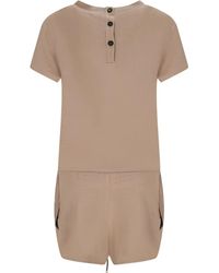 The Attico - Jumpsuit Met Trekkoord En Knoopsluiting - Lyst