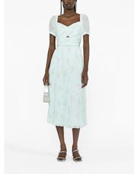 Self-Portrait Floral Cold-shoulder Maxi Dress in Yellow | Lyst