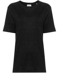 Isabel Marant - T-shirt Zewel en lin à logo imprimé - Lyst
