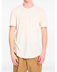 James Perse - Ribbed Crew Neck Cotton T-Shirt - Lyst