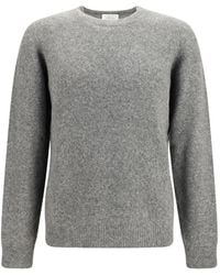Roberto Collina - Ribbed-Trim Long-Sleeve Sweater - Lyst