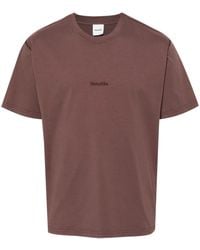Nanushka - Katoenen T-Shirt Met Geborduurd Logo - Lyst