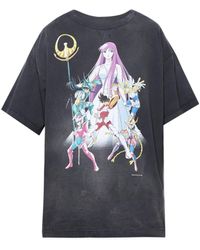 SAINT Mxxxxxx - T-Shirt mit Anime-Print - Lyst
