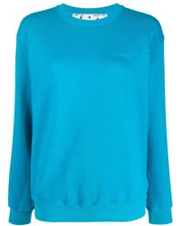 Off-White c/o Virgil Abloh - Diag Print Cotton Sweatshirt - Lyst