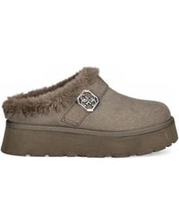 Guess - Buckle-Logo Mules - Lyst