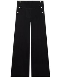Courreges - Wide-Leg Cotton-Blend Trousers - Lyst