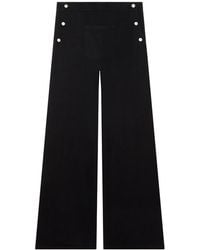 Courreges - Wide-Leg Cotton-Blend Trousers - Lyst