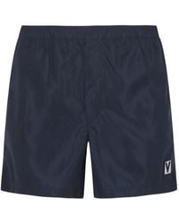 Valentino Garavani - Logo-Detail Swim Shorts - Lyst