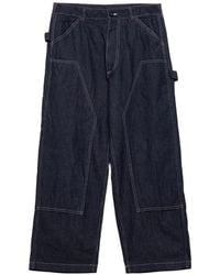 Engineered Garments - Contrast-Stitch Panelled Jeans - Lyst