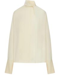 Tom Ford - Long-sleeved Silk Georgette Blouse - Lyst