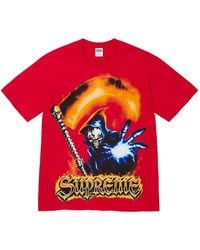 Supreme - Grim Reaper T-Shirt - Lyst
