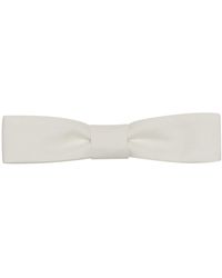 Saint Laurent - Poplin Cotton Bow Tie - Lyst