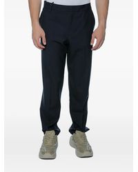 Emporio Armani - Pressed-Crease Straight-Leg Trousers - Lyst