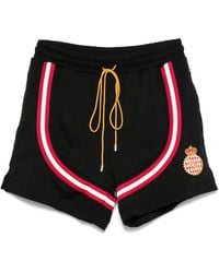 Rhude - Cotton-Blend Track Shorts - Lyst