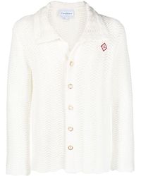 Casablancabrand - Wavy Gradient Open-knit Shirt - Lyst
