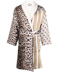 Roberto Cavalli - Morgenmantel Mit Animal-Print - Lyst