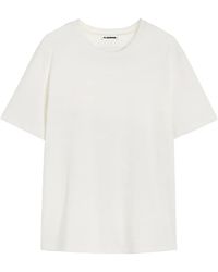 Jil Sander - Porcelain-Crafted Cotton Jersey T-Shirt - Lyst