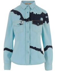 DON'T @ ME - Tie Dye Buttoned Shirt - Lyst