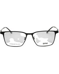 BMW - Rectangle-Frame Titanium Glasses - Lyst