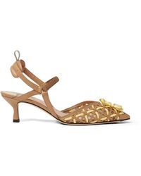 Fendi - Colibri Interwoven Flower Pumps - Lyst