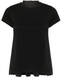 Sacai - Cotton T-shirt - Lyst