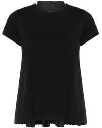 Sacai - Cotton T-shirt - Lyst