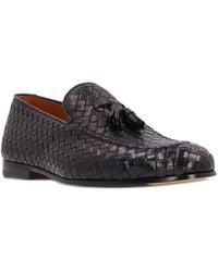Doucal's - Woven-Leather Tassel-Embellished Loafers - Lyst