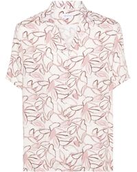 Tagliatore - Floral Short-sleeved Shirt - Lyst