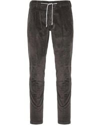 Eleventy - Pantaloni A Coste Con Coulisse - Lyst