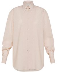 forte_forte - Striped-Pattern Buttoned Shirt - Lyst