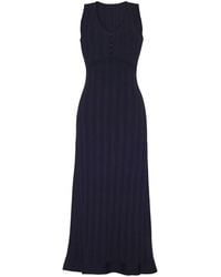Adam Lippes - Mysa Pointelle-Knit Midi Dress - Lyst