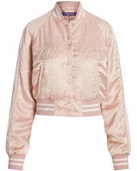 Ralph Lauren - Parson Satin Bomber Jacket - Lyst