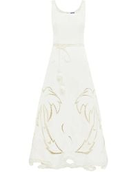 LEO LIN - Maxi-Jurk Met Applicatie - Lyst