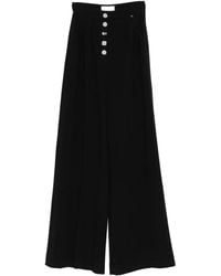 Nissa - Pleated Crystal-Embellished Trousers - Lyst